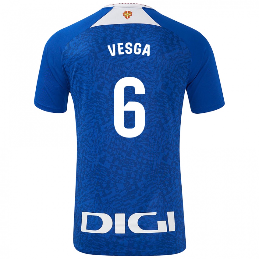 Niño Camiseta Mikel Vesga #6 Azul Real 2ª Equipación 2024/25 La Camisa Chile