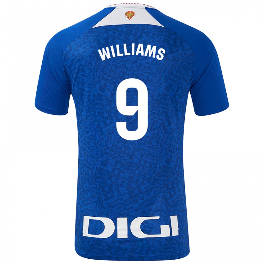 Niño Camiseta Iñaki Williams #9 Azul Real 2ª Equipación 2024/25 La Camisa Chile