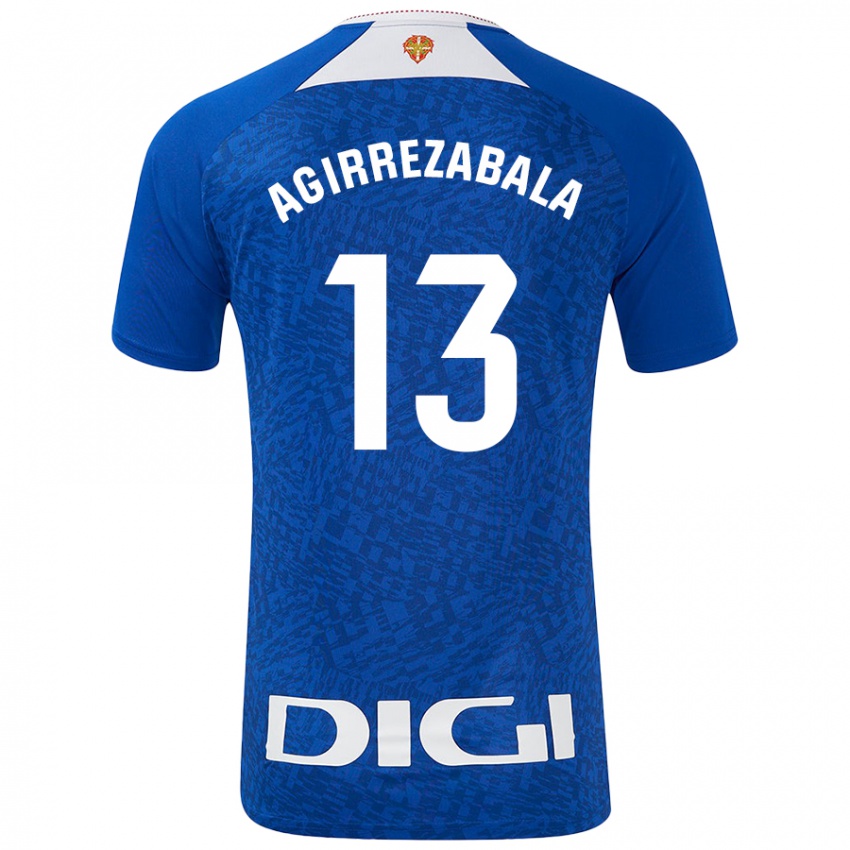 Niño Camiseta Julen Agirrezabala #13 Azul Real 2ª Equipación 2024/25 La Camisa Chile