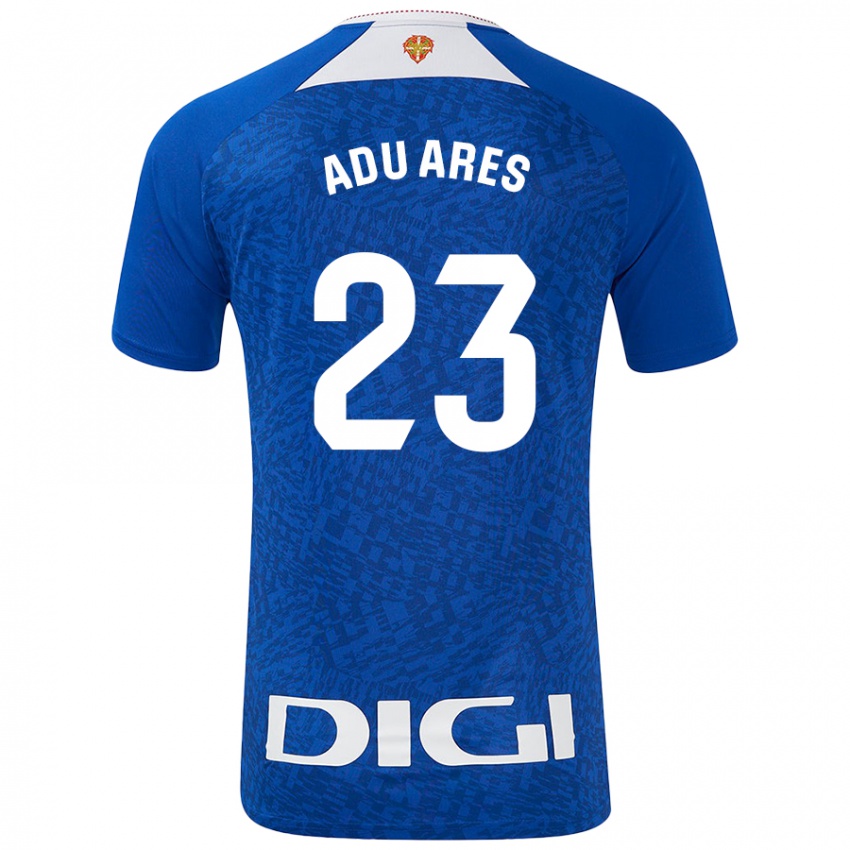 Niño Camiseta Adu Ares #23 Azul Real 2ª Equipación 2024/25 La Camisa Chile