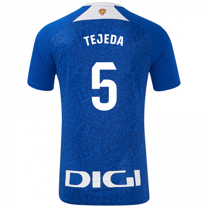 Niño Camiseta Diego Tejeda #5 Azul Real 2ª Equipación 2024/25 La Camisa Chile