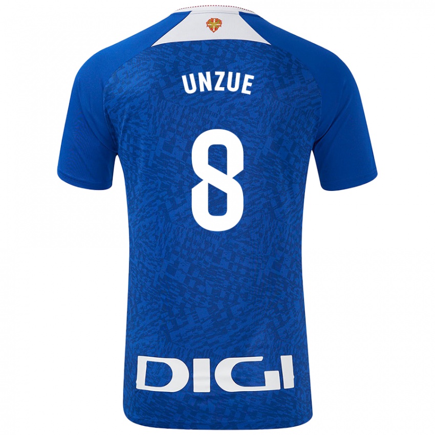 Niño Camiseta Marta Unzué #8 Azul Real 2ª Equipación 2024/25 La Camisa Chile