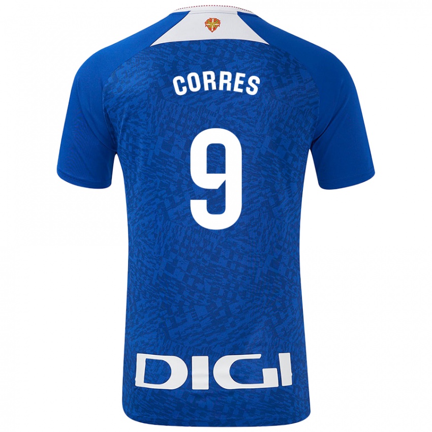 Niño Camiseta Yulema Corres #9 Azul Real 2ª Equipación 2024/25 La Camisa Chile