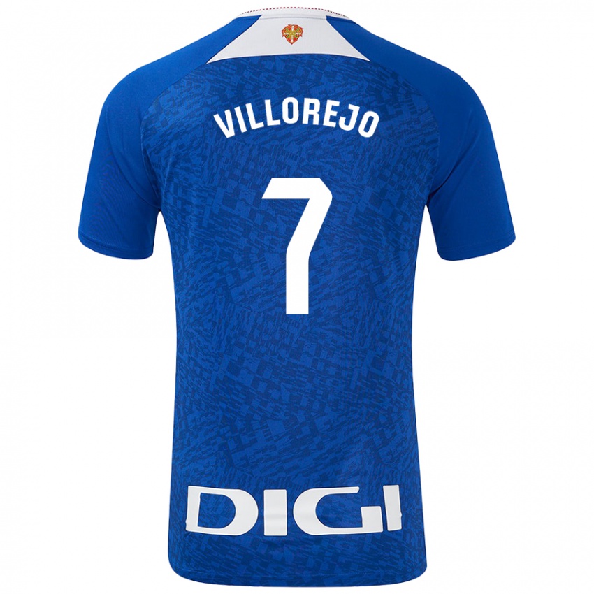 Niño Camiseta Ardaitz Villorejo #7 Azul Real 2ª Equipación 2024/25 La Camisa Chile