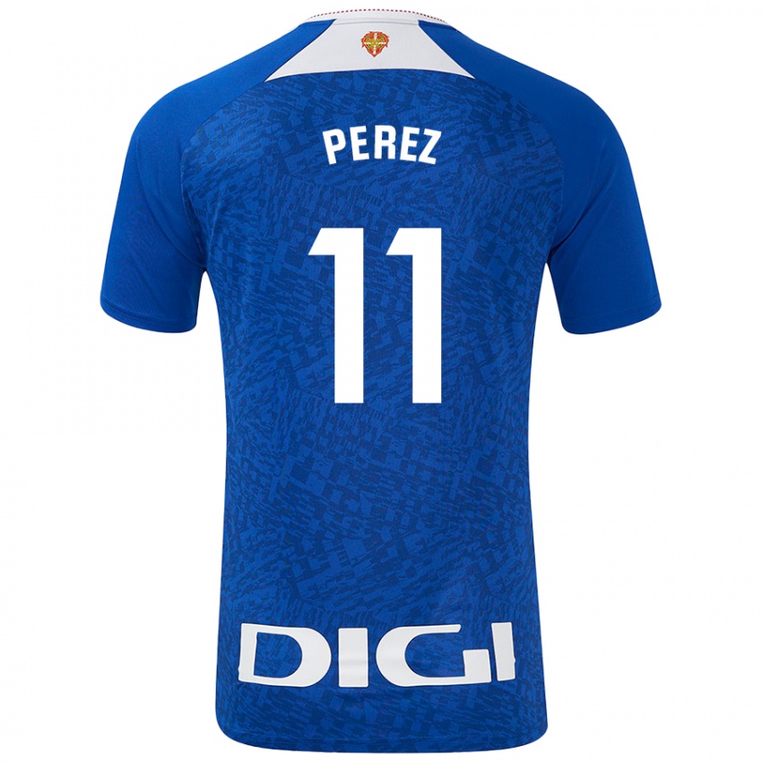 Niño Camiseta Adrián Pérez #11 Azul Real 2ª Equipación 2024/25 La Camisa Chile