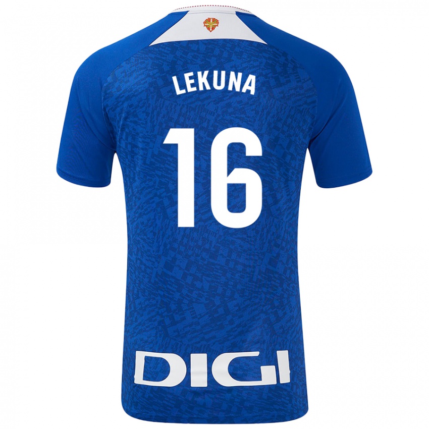 Niño Camiseta Adrián Lekuna #16 Azul Real 2ª Equipación 2024/25 La Camisa Chile