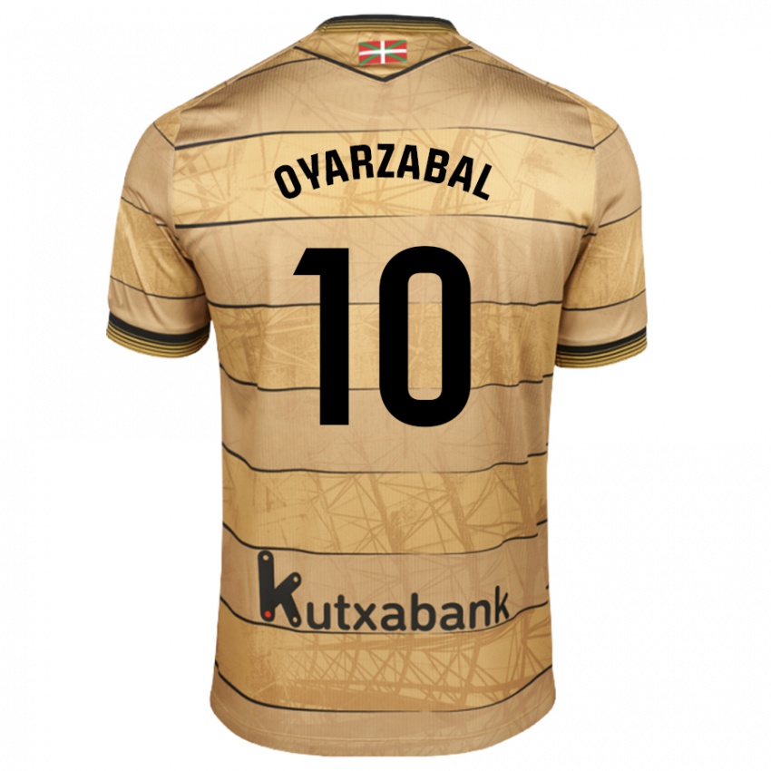 Niño Camiseta Mikel Oyarzabal #10 Marrón 2ª Equipación 2024/25 La Camisa Chile