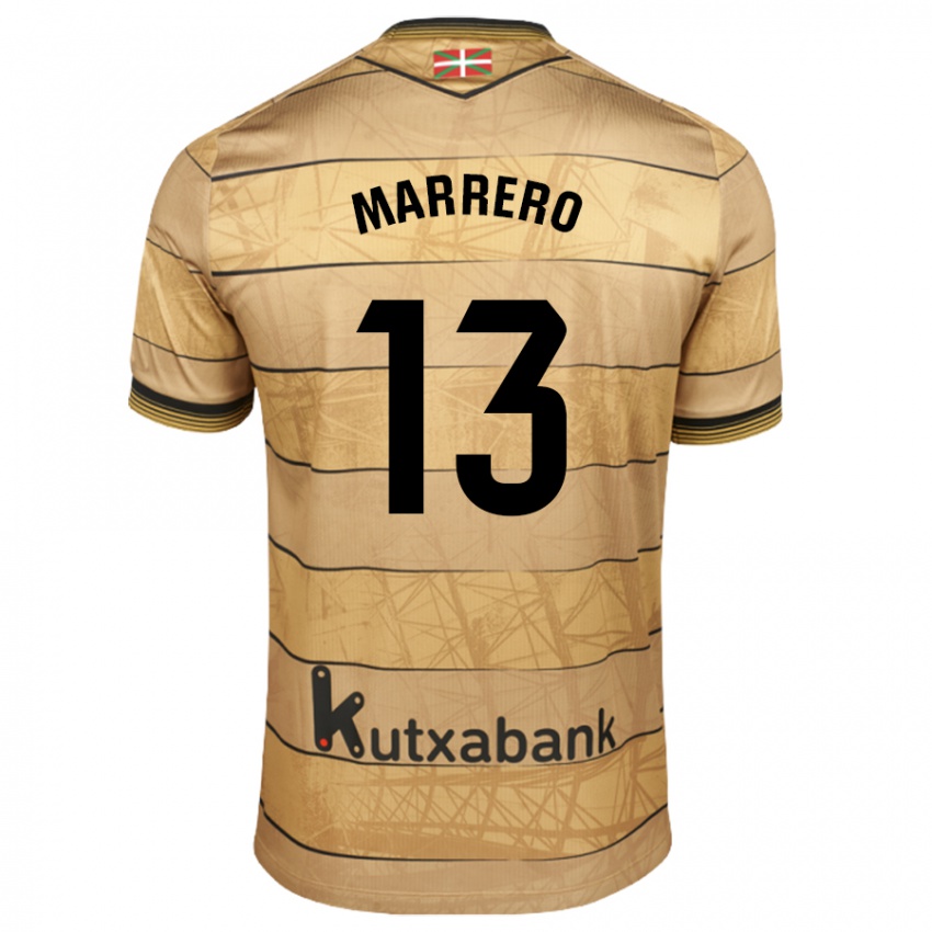 Niño Camiseta Unai Marrero #13 Marrón 2ª Equipación 2024/25 La Camisa Chile