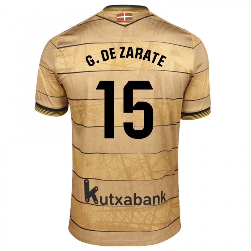 Niño Camiseta Urko González De Zarate #15 Marrón 2ª Equipación 2024/25 La Camisa Chile