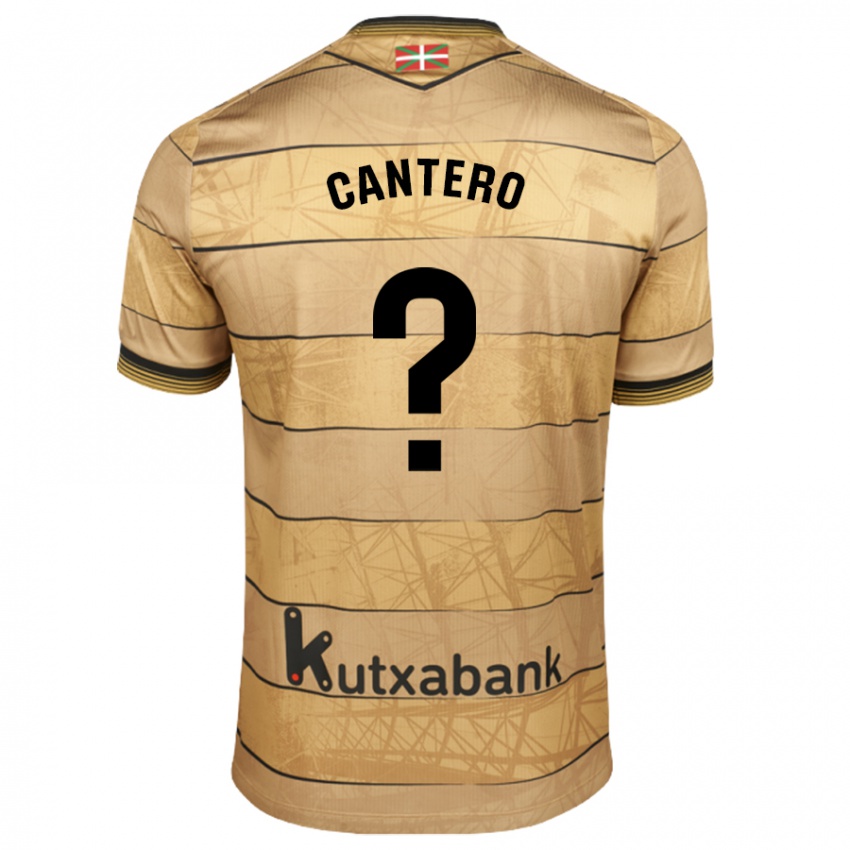 Niño Camiseta Yago Cantero #0 Marrón 2ª Equipación 2024/25 La Camisa Chile