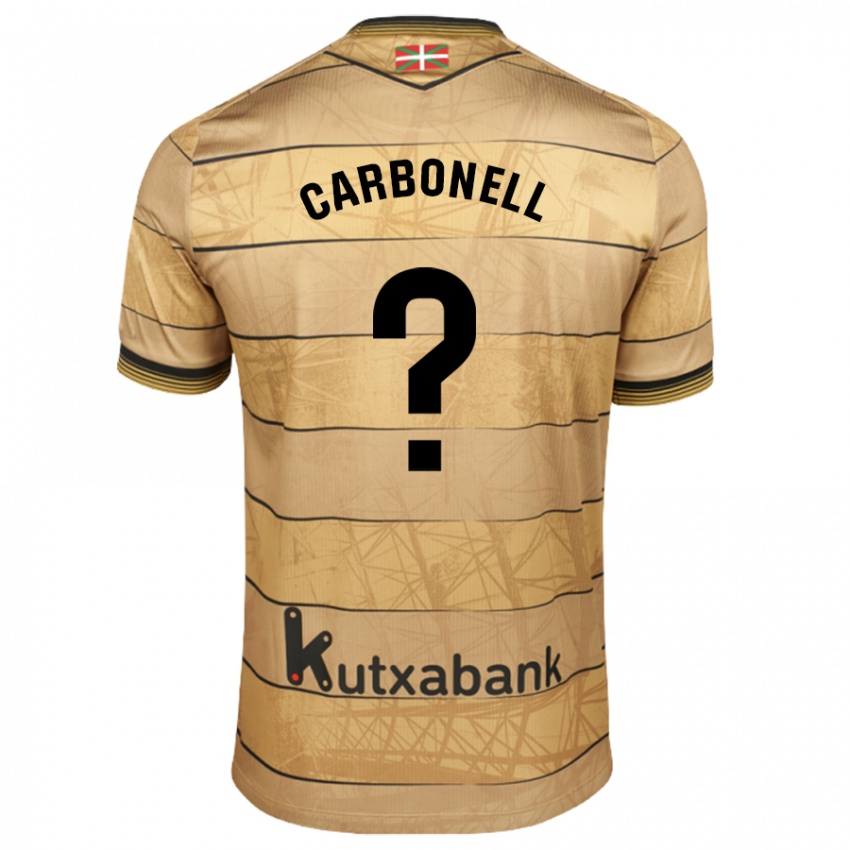 Niño Camiseta Tomy Carbonell #0 Marrón 2ª Equipación 2024/25 La Camisa Chile