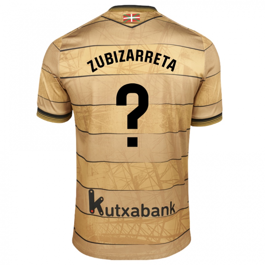 Niño Camiseta Pablo Zubizarreta #0 Marrón 2ª Equipación 2024/25 La Camisa Chile