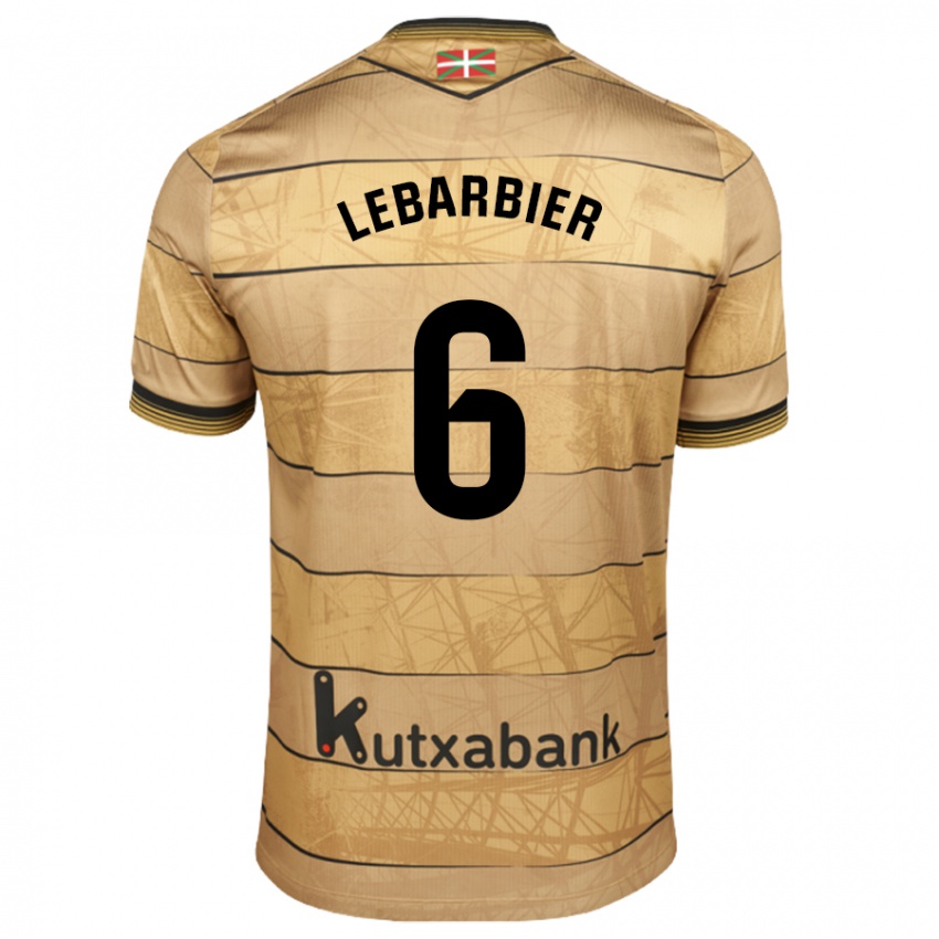 Niño Camiseta Alex Lebarbier #6 Marrón 2ª Equipación 2024/25 La Camisa Chile