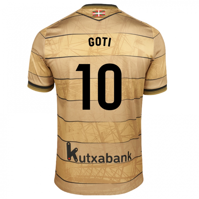 Niño Camiseta Mikel Goti #10 Marrón 2ª Equipación 2024/25 La Camisa Chile