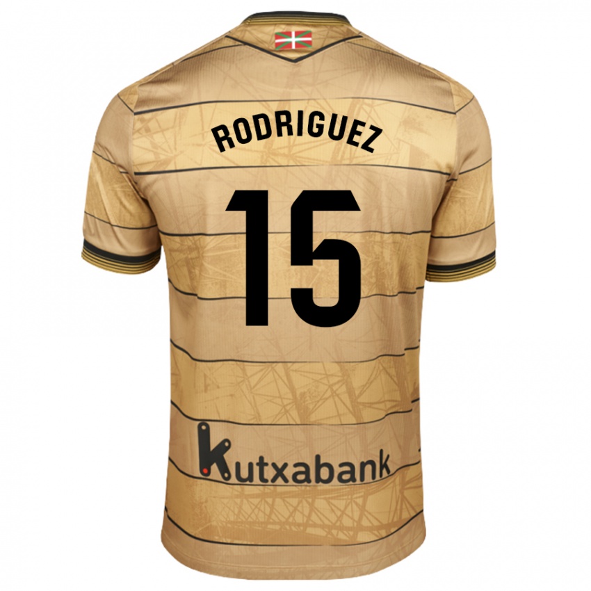 Niño Camiseta Peru Rodríguez #15 Marrón 2ª Equipación 2024/25 La Camisa Chile