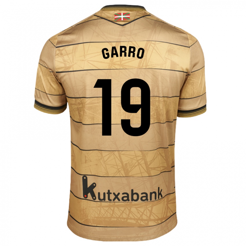 Niño Camiseta Jon Garro #19 Marrón 2ª Equipación 2024/25 La Camisa Chile