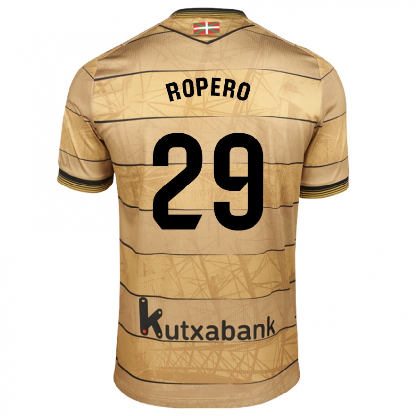 Niño Camiseta Iker Ropero #29 Marrón 2ª Equipación 2024/25 La Camisa Chile