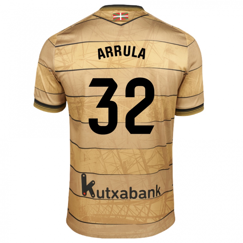 Niño Camiseta Julia Arrula #32 Marrón 2ª Equipación 2024/25 La Camisa Chile