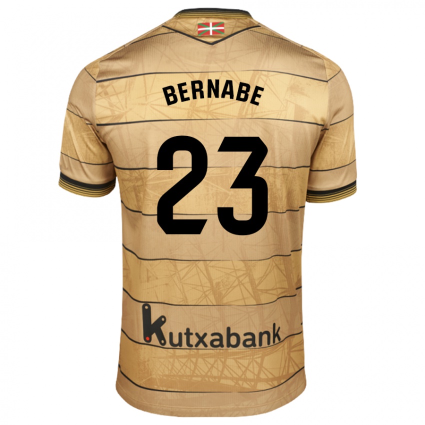 Niño Camiseta Alejandra Bernabé De Santiago #23 Marrón 2ª Equipación 2024/25 La Camisa Chile