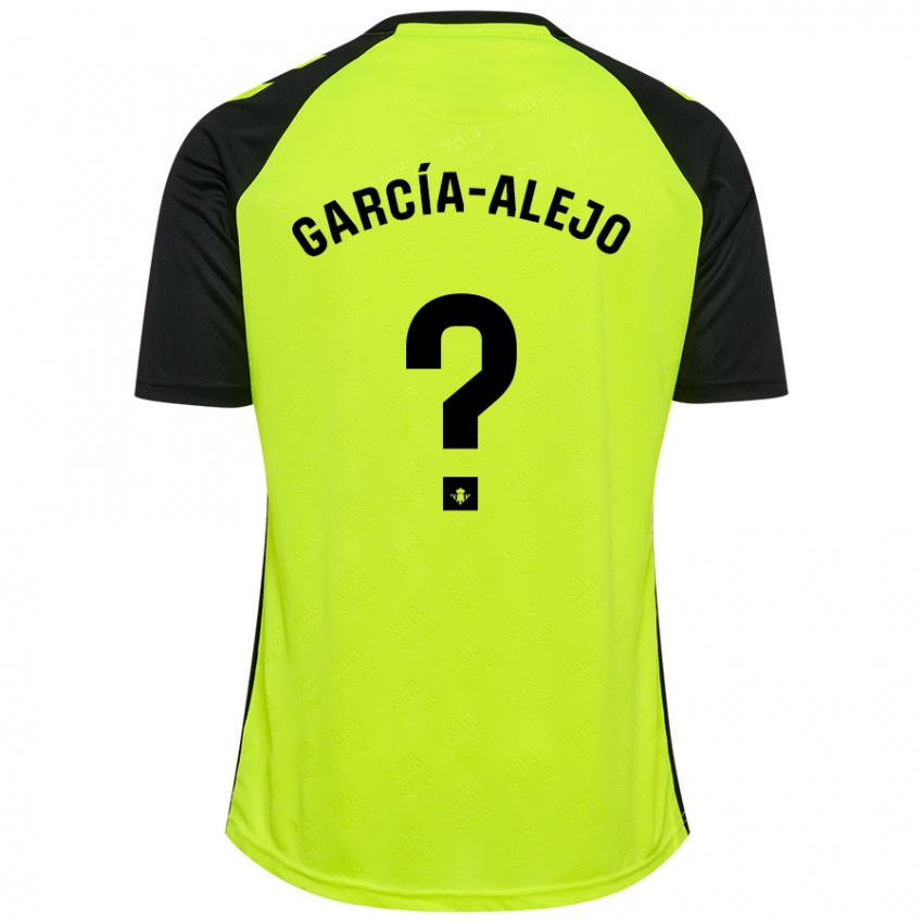 Niño Camiseta Raúl García-Alejo #0 Amarillo Fluorescente Negro 2ª Equipación 2024/25 La Camisa Chile