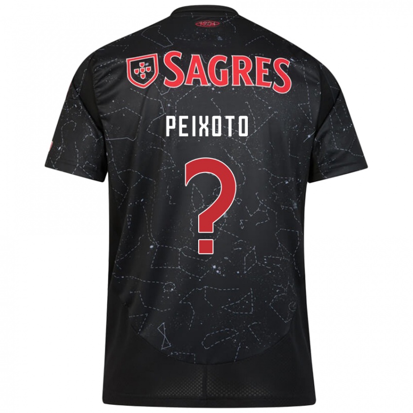 Niño Camiseta Guilherme Peixoto #0 Negro Rojo 2ª Equipación 2024/25 La Camisa Chile