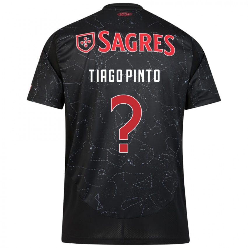 Niño Camiseta Tiago Pinto #0 Negro Rojo 2ª Equipación 2024/25 La Camisa Chile