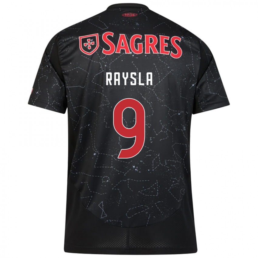 Niño Camiseta Nycole Raysla #9 Negro Rojo 2ª Equipación 2024/25 La Camisa Chile