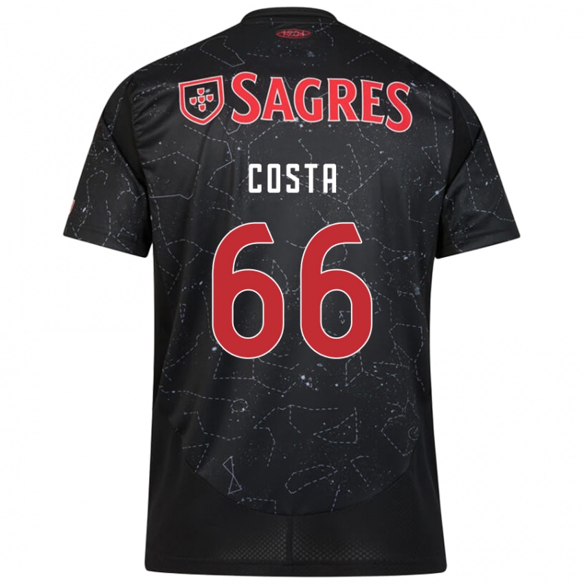 Niño Camiseta Rute Costa #66 Negro Rojo 2ª Equipación 2024/25 La Camisa Chile