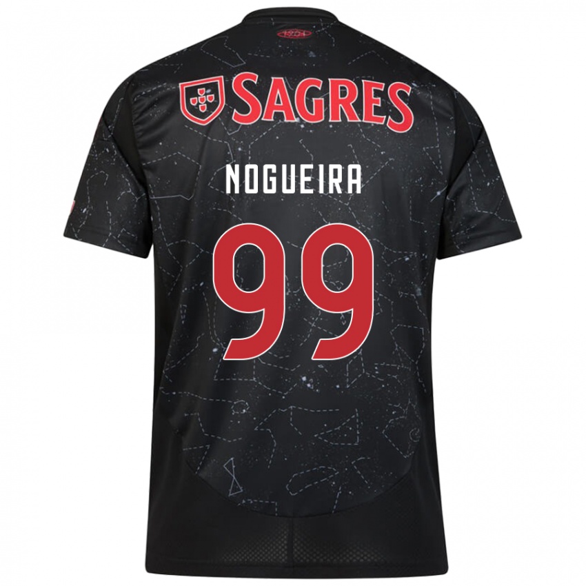 Niño Camiseta Beatriz Nogueira #99 Negro Rojo 2ª Equipación 2024/25 La Camisa Chile