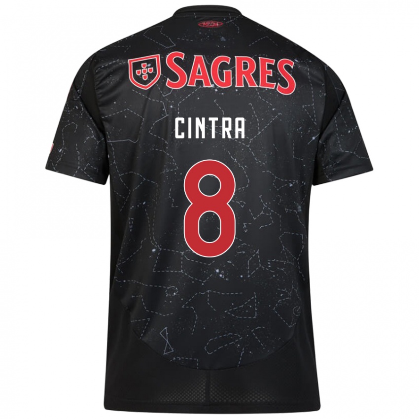 Niño Camiseta Marta Cintra #8 Negro Rojo 2ª Equipación 2024/25 La Camisa Chile