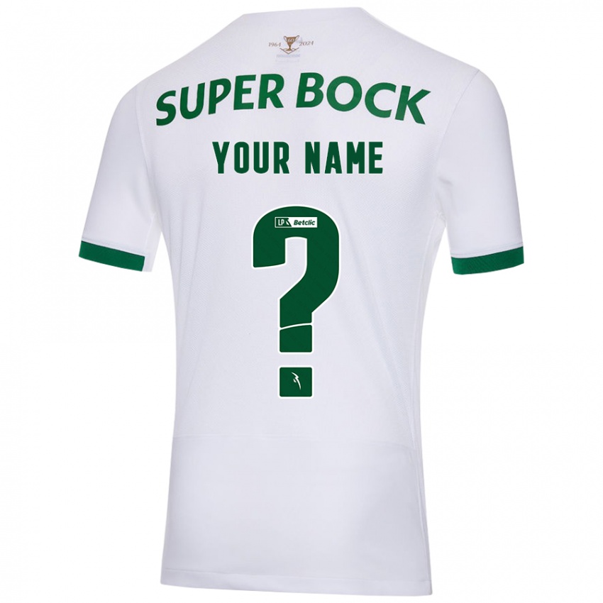 Niño Camiseta Ihren Namen #0 Blanco Verde 2ª Equipación 2024/25 La Camisa Chile