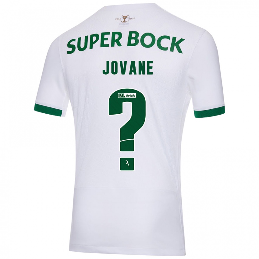 Niño Camiseta Jovane #0 Blanco Verde 2ª Equipación 2024/25 La Camisa Chile