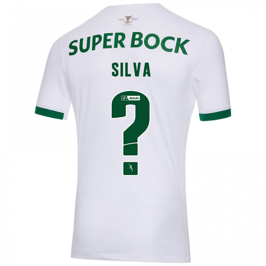 Niño Camiseta Francisco Silva #0 Blanco Verde 2ª Equipación 2024/25 La Camisa Chile