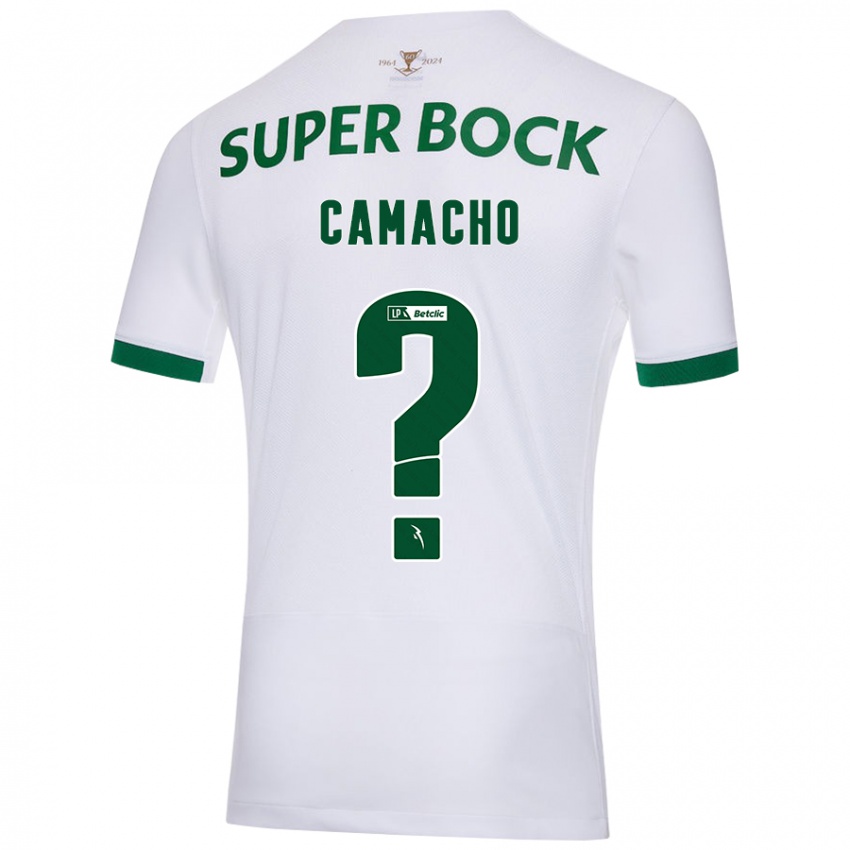 Niño Camiseta Rafael Camacho #0 Blanco Verde 2ª Equipación 2024/25 La Camisa Chile