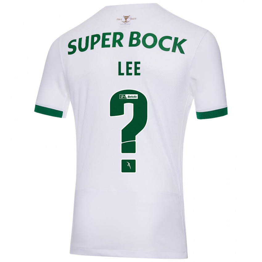 Niño Camiseta Afonso Lee #0 Blanco Verde 2ª Equipación 2024/25 La Camisa Chile