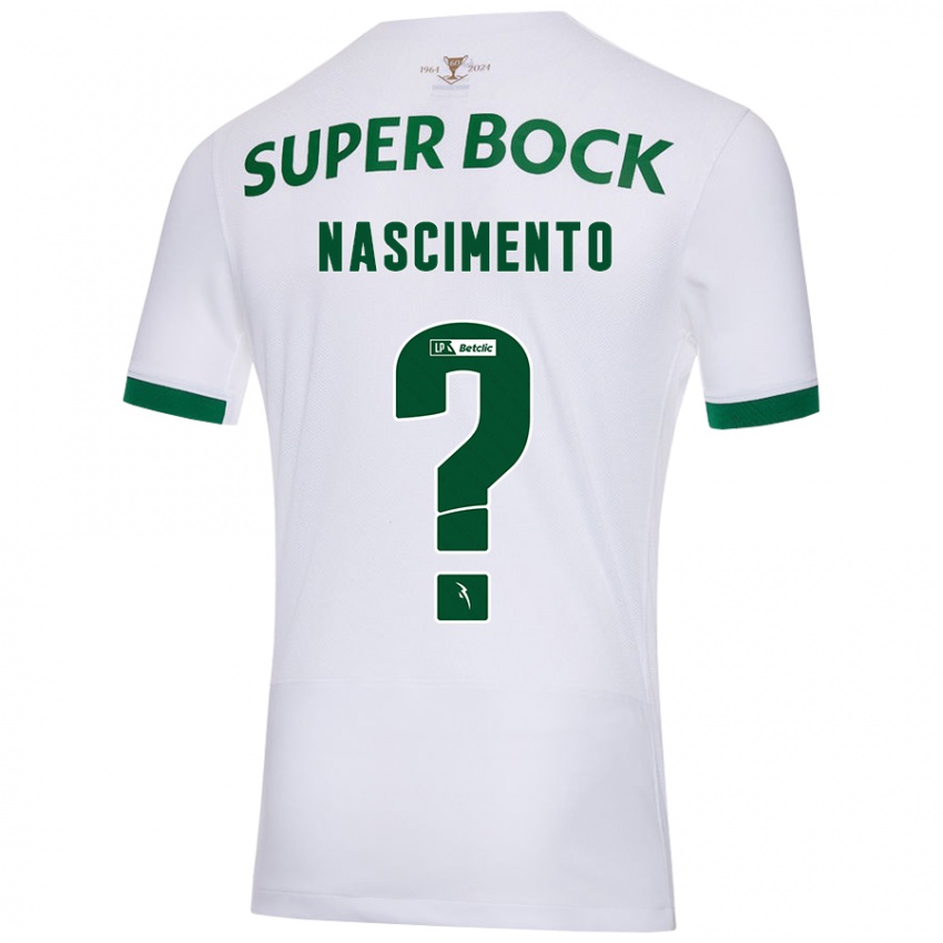 Niño Camiseta Sandro Nascimento #0 Blanco Verde 2ª Equipación 2024/25 La Camisa Chile