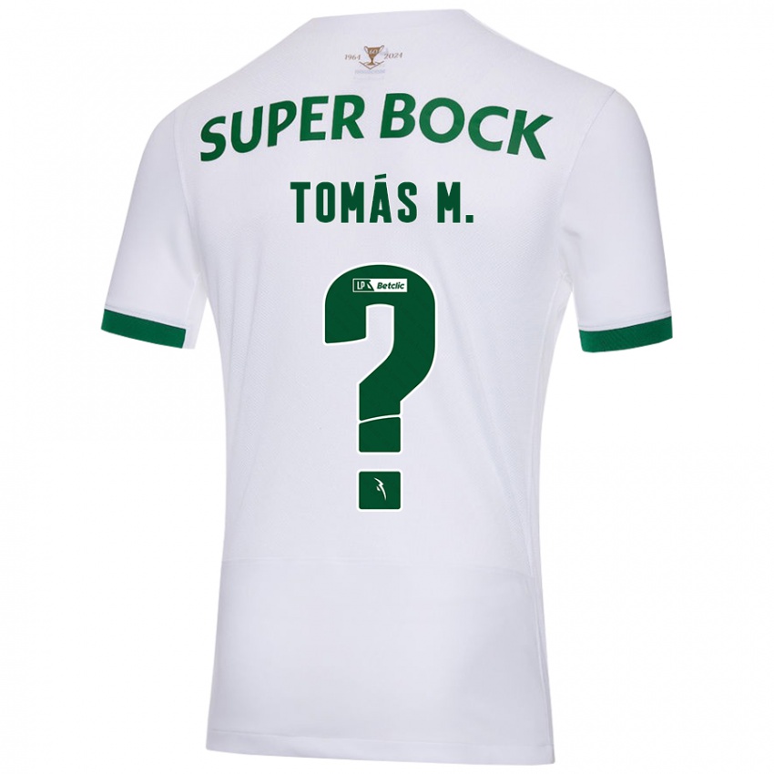 Niño Camiseta Tomás Mendes #0 Blanco Verde 2ª Equipación 2024/25 La Camisa Chile