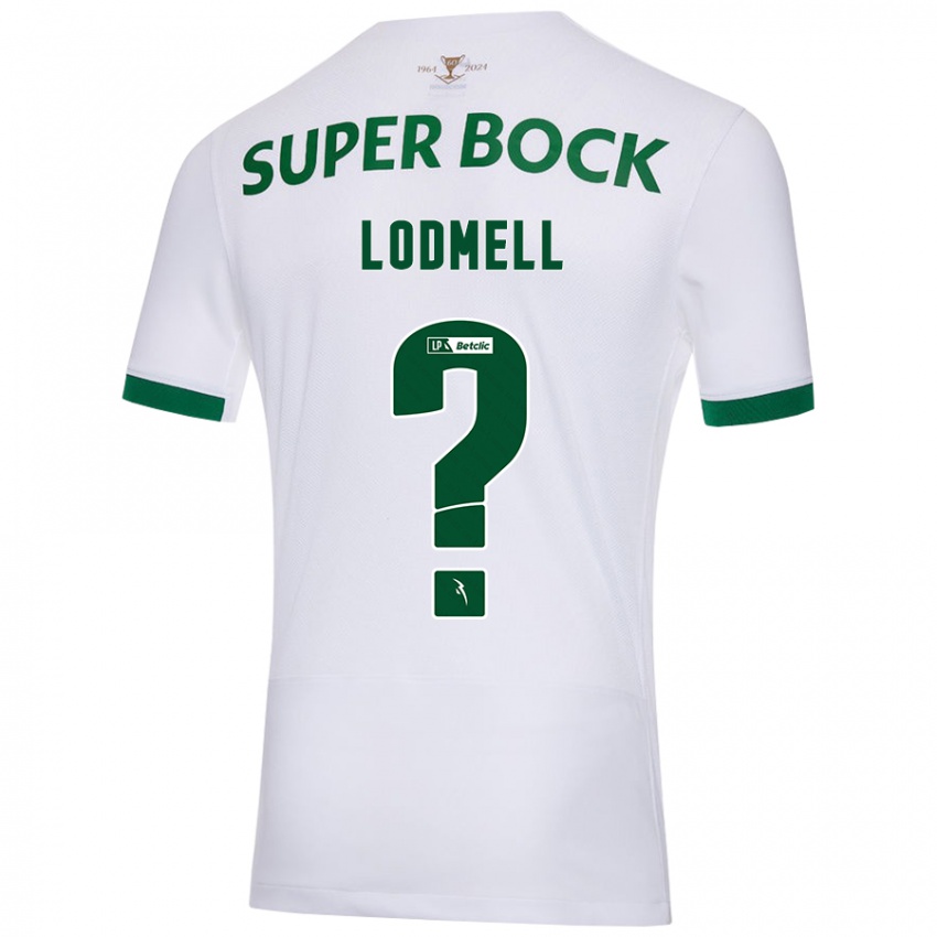 Niño Camiseta William Lodmell #0 Blanco Verde 2ª Equipación 2024/25 La Camisa Chile