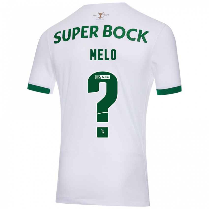 Niño Camiseta Rafael Melo #0 Blanco Verde 2ª Equipación 2024/25 La Camisa Chile