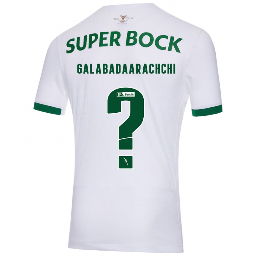 Niño Camiseta Jacynta Galabadaarachchi #0 Blanco Verde 2ª Equipación 2024/25 La Camisa Chile