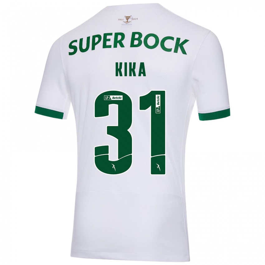 Niño Camiseta Kika #31 Blanco Verde 2ª Equipación 2024/25 La Camisa Chile