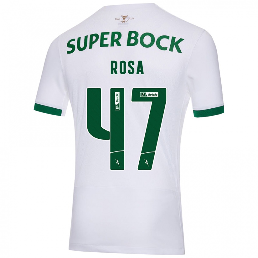 Niño Camiseta Mariana Rosa #47 Blanco Verde 2ª Equipación 2024/25 La Camisa Chile