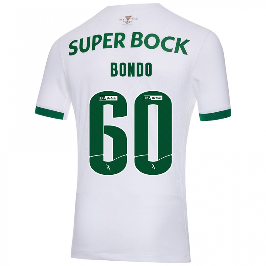 Niño Camiseta Pedro Bondo #60 Blanco Verde 2ª Equipación 2024/25 La Camisa Chile