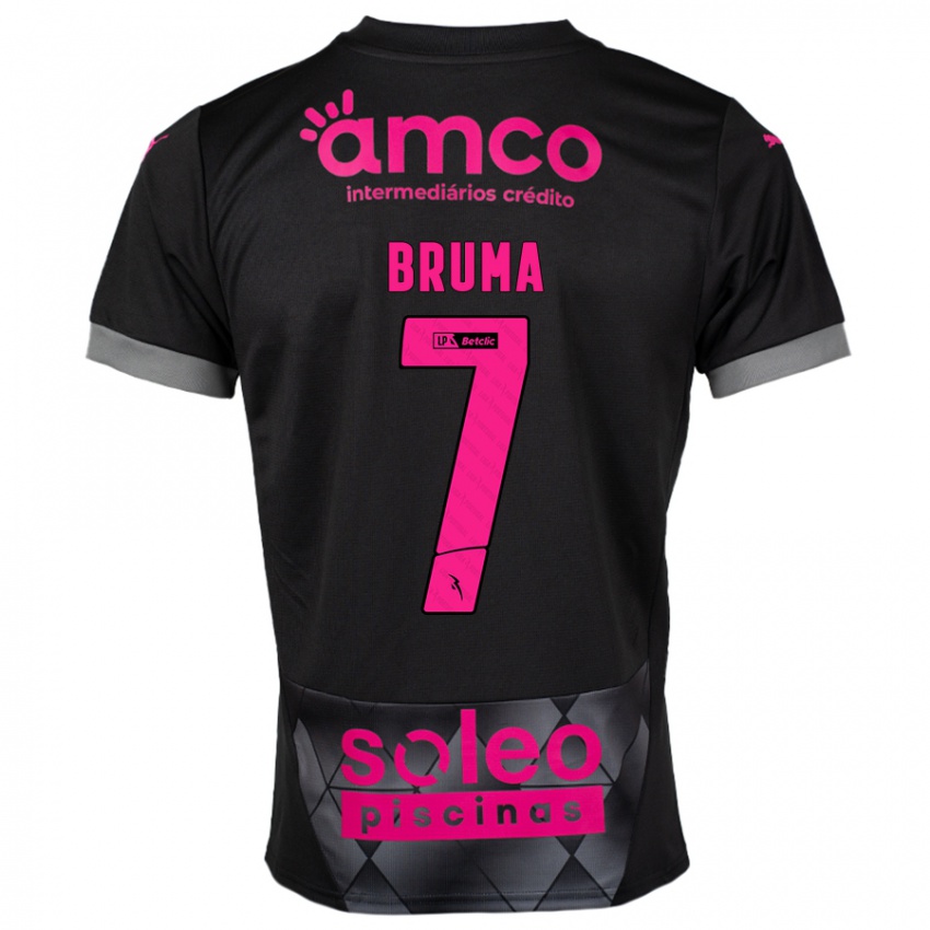 Niño Camiseta Bruma #7 Negro Rosa 2ª Equipación 2024/25 La Camisa Chile