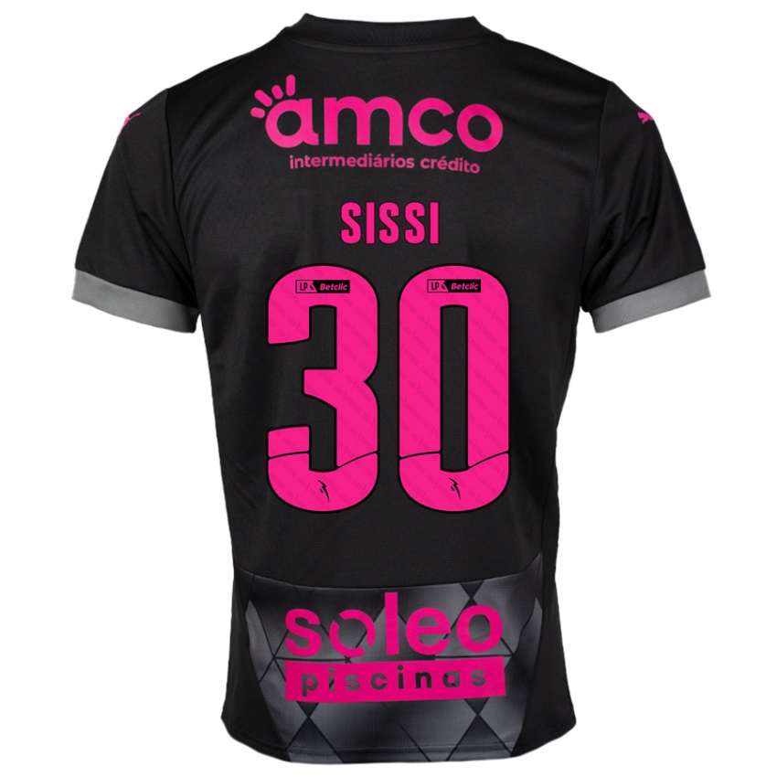 Niño Camiseta Sissi #30 Negro Rosa 2ª Equipación 2024/25 La Camisa Chile