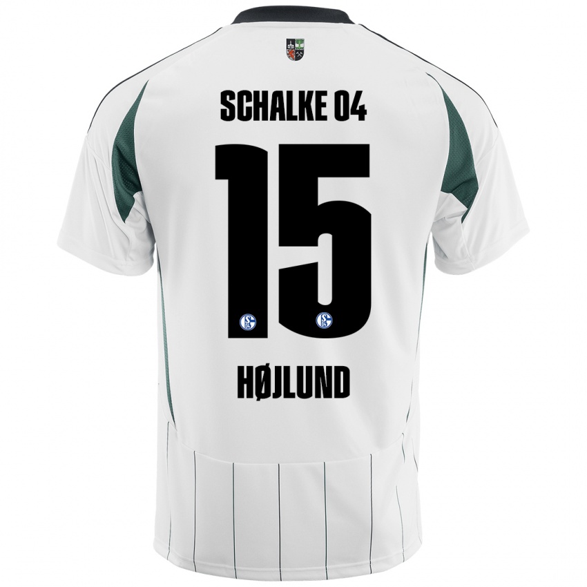 Niño Camiseta Emil Højlund #15 Blanco Verde 2ª Equipación 2024/25 La Camisa Chile