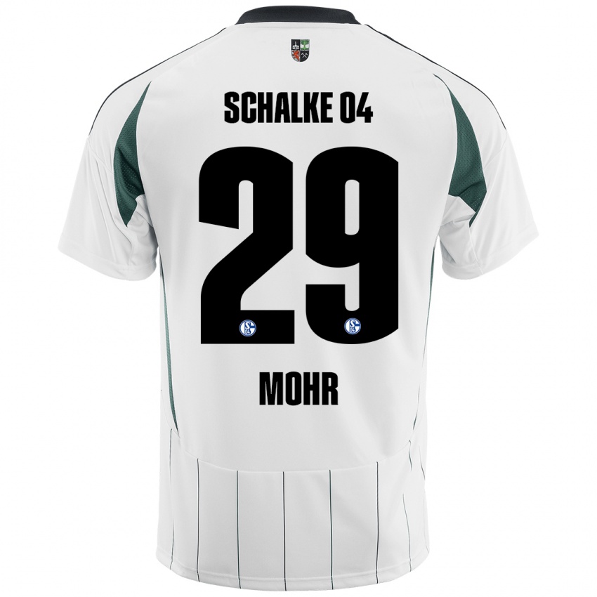 Niño Camiseta Tobias Mohr #29 Blanco Verde 2ª Equipación 2024/25 La Camisa Chile