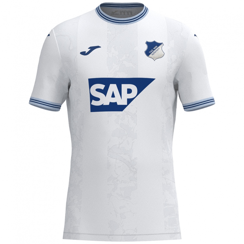 Niño Camiseta Alexander Prass #22 Blanco Azul 2ª Equipación 2024/25 La Camisa Chile