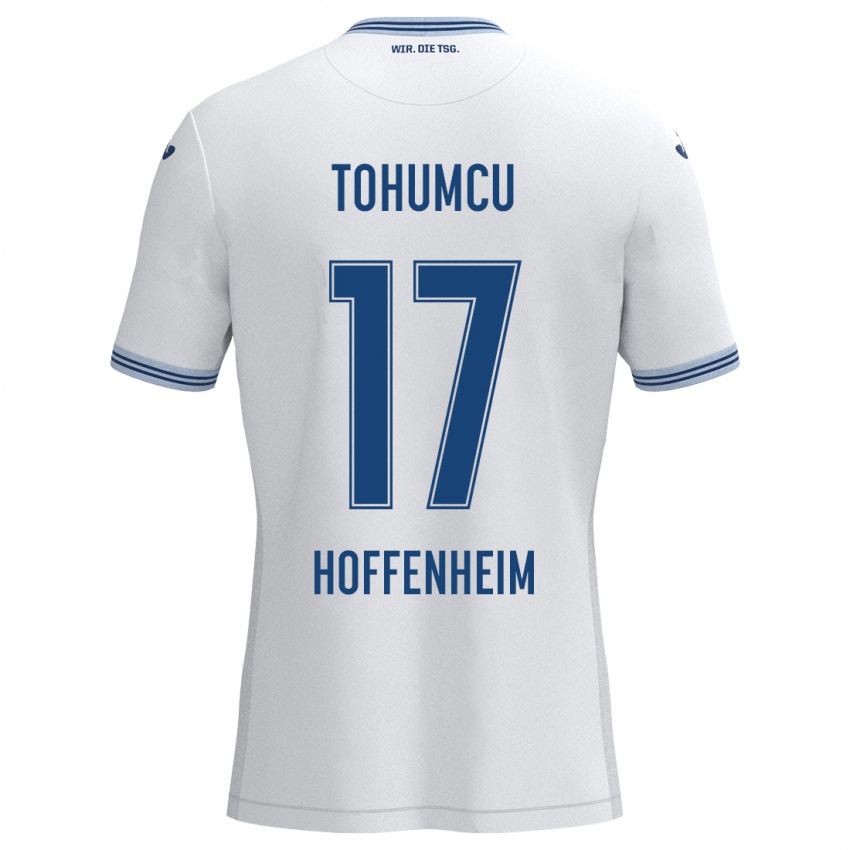 Niño Camiseta Umut Tohumcu #17 Blanco Azul 2ª Equipación 2024/25 La Camisa Chile