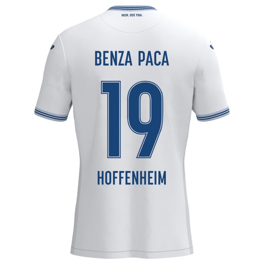 Niño Camiseta Lynes Benza Paca #19 Blanco Azul 2ª Equipación 2024/25 La Camisa Chile